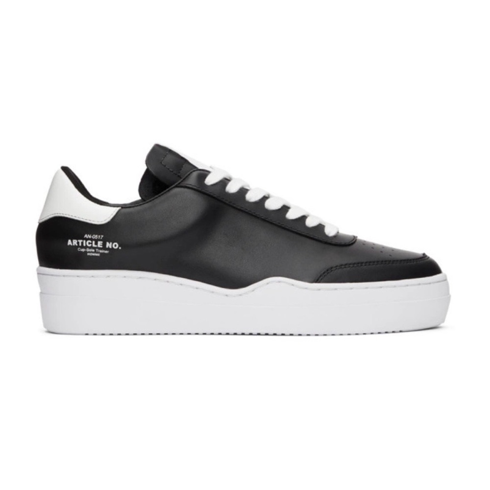 Article No. Black Casual Running Low-Top Sneakers Men’s Black & White Size 7